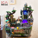 Regalos de boda para el mejor amigo Boda Rockery Fluking Fountain Bonsai Humidificador Sala de estar Adornos Decoración del hogar 4039 con atomizador con 9713 Bird Fisherman