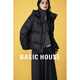 Basic House/Baijiahao hooded short down jacket winter casual Korean style simple style bread jacket black S