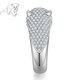 Guanpuge Fat Donglai quality pt950 platinum leopard head ring platinum men and women silver model live diamond lover inner diameter 16