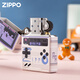 ZIPPO EDGE Zhibao lighter Color printing square game machine zpoo windproof zppo kerosene lighter Square game machine [stand-alone oil-free] DY9902CY