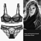 Victoria Palace French Lace Bra Women's Sexy Underwear Set Seamless Pure Desire Bra New Bra Set Black Sexy L 80/36B With Panties
