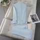 Jian Ting professional suit suit for women 2026 high-end formal occasion announcer host formal suit jacket overalls two-button sky blue suit + bootcut pants L (recommended 100-110 Jin Jin equals 0.5 kg)