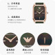阿玛尼（Emporio Armani）手表女士方形小绿表品牌商务石英腕表七夕情人节礼物送女友 复古小绿表AR11149