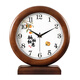 Han Shi (Hense) Shishi Ruyi solid wood clock for living room creative desktop clock ornaments desktop quartz silent clock HD520
