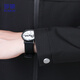 ROMON jacket men's spring and autumn business casual lapel top fashion cadre executive jacket men's clothing MK73 black 2X