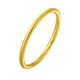 AYD Old Phoenix Gold Store Model 24k Pure Gold 999 Sansheng III Solid Smooth Gold Ring Ring Gold Plated for Girls Frosted Model US Version No. 7 No. 14-15