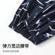 Langsha pure cotton pajamas men's thin quarter pants home loose large size casual shorts beach pants newspaper print style