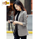 Chujing 2025 new blazer women's spring and autumn new Korean style casual fashion temperament small suit top British style brown 2XL