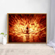 Peking 2025 NEU NEWHA 2: Dämonisches Kind No Sea Digital Oil Painting DIY handbemalte Graffiti Cartoon Hochfreundliche Dekoration 12173 60*80 cm Dicke Innenrahmen für Massivholz + schöner Außenrahmen [Standardholzfarbe]