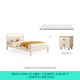 Lins Haus Kinderbett Junge Massivholz Füße Kinderbett Mädchen Prinzessin Bett Einzelbett Nordic Kinderzimmer Möbel Kombination KN4A Board Holz Lotus Weißes Bett + Matratze + Nachttisch *1 1050 mm *2000mm