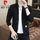 Pierre Cardin Strickjacke Pullover Männer Mode gestrickte Jacke Männer neue Mode Wollgestricke Pullover Top Männer Khaki M.