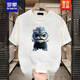 
ROMON (ROMON) national trend heavy pure cotton short-sleeved T-shirt for men and women the same style 2025 Snake Year versatile round neck half-sleeved T-shirt top trendy black [K963 Lion Dance] S Suggested 90-100Jin [Jin equals 0.5 kg]