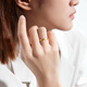 Century Yuan gold ancient method direct face ring birthday gift ring mouth 15 gold weight about 1.54g