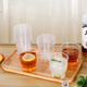 Disposable hard transparent plastic cup aviation cup thickened household commercial space cup wine tasting cup can be customized step 200ML thickened aviation cup 50 pieces