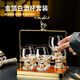 Yibojia Creative Crystal Two-Liang White Wine Glass Light Luxury High-end Home Wine Set Western Wine Beer Small Wine Cup Chinese Wine Cup Gold Foil General Cup Single-100ml