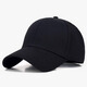 Haoguan Hat Men's Spring and Autumn Solid Color Couple Baseball Cap Showing Face Small Casual Versatile Large Size Peaked Hat Summer Big Head Circumference Women