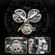FILA New Year's gift mechanical watch for men and boys, fashionable hollow luminous watch 6587-002