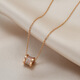 Fat Donglai's same 18k gold small waist necklace does not fade 18k rose gold women's 2025 new light luxury niche rose gold