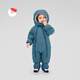 Nanny Goose Baby Down Jumpsuit Baby Down Jacket Winter Jumpsuit Hug Suit Outing Suit Sleeping Bag NM2119 Chinese Red 90cm