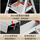 XMSJ Leidujiet Little Giant Ladder Household Folding Herringbone Ladder Thickened Aluminum Alloy Escalator Three-step Four-step Combination Ladder Upgraded Aluminum Alloy 3-step 15273-001 Touch Multifunctional Folding Ladder