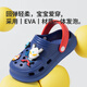 Daddy Pig Children's Croc Shoes Boys' Summer Home Indoor Non-slip Ultraman Middle and Large Children's Beach Sandals and Slippers Blue 23