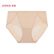 Sous-vêtements Aimei sous-vêtements pour femmes printemps et en été coton de coton Botch Coucle de dentelle sexy boxer mi-jumelé AM23A701 M