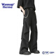 Wassup Hermu Offizielle Freizeithosen für Männer Frühling und Sommer Cleanfit American Lose Floors Leicht abgeschrägtes Falten-Design geradeanzughose Black XL (Empfohlen 120-140jin [Jin ist gleich 0,5 kg])
