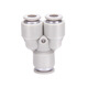 AirTac air pipe quick-in connector Y-type tee reducing diameter APW6-4/8-6/10-8/12-10 APW8-6