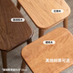Genji Wood Language Solid Wood Dressing Stool Modern Simple Ash Wood Square Stool Log Style Bedroom Small Stool Home Bench Soft Covered Chair 0.44m Soft Covered Makeup Stool 440*320*450mm