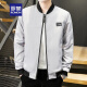 Romon 2025 Chaqueta de primavera y otoño Autumn Men's Men's Baseball Baseball Cuallybreak Breakbreaker Corto Style con una guapo chaqueta para hombres 686 Chaqueta [verde] M [recomendado 80-95 Jin [Jin equivale a unos 0.5 kg]]]