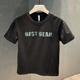 Guangan AEPE High-End-gedrucktes kurzärmeliges T-Shirt für Männer Sommer 2025 Neue, vielseitige und komfortable halbärmelige runde Hals-Design-Top JSW9902 Weiß L für 109-123jin [Jin gleich 0,5 kg]