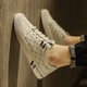 Changxiang Huili men's shoes 2025 summer new soft-soled flat shoes versatile sports men's casual leather shoes one foot to wear trendy shoes for men beige [size is small, it is recommended to take a larger size] 42