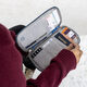 Travelon RFID 屏蔽家庭护照拉链钱包 黑色 4.75 x 8.25 x .5