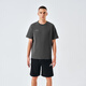 T-shirt adidas Sports d'été pour hommes respirants légers et coton en vrac manches courtes gris foncé / gris clair 2xl