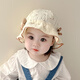 U/Mudi Frühling und Sommer Babyhut Baumwollgarn atmungsaktives Baby Girl Blumentopf Hut Hut Säugling und Kinderfischer Hut Sonnenschutz Sonnenhut Grüne Zweig Kleine Blume Kaffee Blume Hut M/Vorgeschlagen 3-18 Monate x Spitze können eingestellt werden