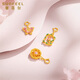 Chipan 18K Gold Tulip Flower Tag Bow Bracelet Pendant Necklace Bracelet Handmade DIY Accessories Tulip (Single Pendant)