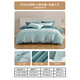 Mercury home textile bed four-piece set pure cotton 100% Class A 60S long lint cotton tribute satin bed sheet four-piece set summer plain bedding Deep sea blue gourd [Class A antibacterial] 60 pieces 1.5/1.8m bed sheet style with 200*230cm quilt core