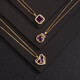 Van Sidi Purple Crystal Clampsia Halskette für Frauen Nischendesign Liebe Anhänger Schmuck beste Freund Kinder Schüler gute Schwestermädchen Zi Zi Zi Zi Zi N Nr. 14 A893