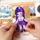 Botuba Little Pony Little Little Book Freundschaft Magic School Kinderspielzeug Mädchen spielen Hauskarte Set ruhige Buchabzeichen + Pocket Pack Set Ziyue Style