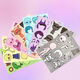 Magische Bohnen Live Rhythm Box Sticker Ruhiges Buch Mädchen DIY Fun Dress-up handgefertigtes Material Puzzle Spielzeug Handbuch Unzippiertes Rhythmus B Style Free Put Quiet Book + 8 Face-Changing-Aufkleber
