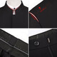
DK brand men's clothing Zhongshan suit suit men's Chinese stand-up collar suit jacket versatile business casual two-piece set hidden button black 687 165A (165/100)