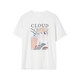 Camiseta de manga corta de manga corta de color azul junqi