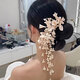 Tongrubi Korean Flower Quaste Hair Clip Super Fairy Bridesen Hochzeit Kopfschmuck Palette Ancient Style Cheongsam Photo Photo Haarzubehör rot - Quastenlilie des Valley Blumenkopfschmuck