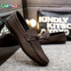 
CARTELO Summer Men's Shoes Loafers Men's 2025 Korean Style Men's Casual Leather Shoes Soft Sole Social Young Men's Youth Shoes D826 Black 42