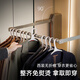 XMSJ lightweight wardrobe pull-down lifting clothes rail adjustable telescopic cabinet built-in clothes hanging wardrobe clothes rail hinge larger than 2.5 cabinet width 898-1098 mocha color