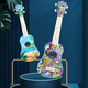 Beautiful guitar veneer ukulele beginner male and female students adult children beginner self-study small guitar 23 inches 21 inches spruce color + gift bag + teaching video 21 inches