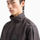 阿玛尼（ARMANI）/25春季新款男士可拆连帽立领短款夹克外套 U1098-灰棕色 S 46 (：120-130斤)