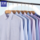 Romon Langarmes Hemd Herrengeschäft Casual Work Wear Striped Shirt Professionelle Formale Kleidung Herrenkleidung 6625 Dunkelblau weiß dünne Streifen 41 (Empfohlenes Gewicht 145-155 Jin [Jin gleich 0,5 kg])
