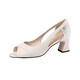 Changxiang Huili Weiches Leder Dicke Fisch Fisch Mund Sandalen für Frauen 2025 Sommer Neue High Heels Mode, vielseitige Pailletten hohle Single -Schuhe aus Weiß 37