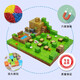 Yunya Minecraft Magnetic Square Block Boy Jungen Magnetversammlung Spielzeug chinesischer Valentinstagsgeburtstagsbibliothek Gebäude [683 Körner + 21 Figuren]